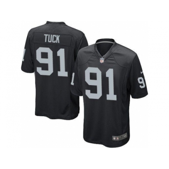 Nike Oakland Raiders 91 Justin Tuck Black Game NFL Jersey Nike Oakland Raiders 91 Justin Tuck Black Game NFL Jersey