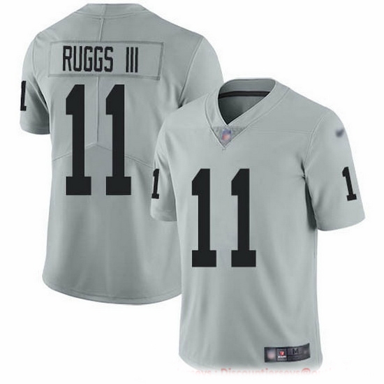 Nike Raiders 11 Henry Ruggs III Silver Men Stitched NFL Limited Inverted Legend Jersey Nike Raiders 11 Henry Ruggs III Silver Men Stitched NFL Limited Inverted Legend Jersey