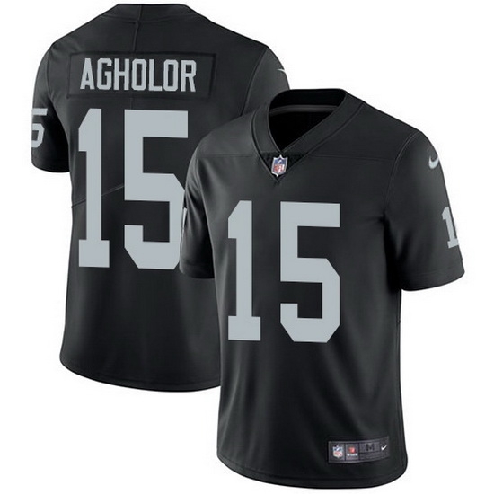 Nike Raiders 15 Nelson Agholor Black Team Color Men Stitched NFL Vapor Untouchable Limited Jersey Nike Raiders 15 Nelson Agholor Black Team Color Men Stitched NFL Vapor Untouchable Limited Jersey