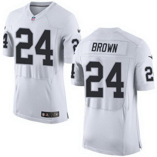 Nike Raiders #24 Willie Brown White Mens Stitched NFL New Elite Jersey Nike Raiders #24 Willie Brown White Mens Stitched NFL New Elite Jersey