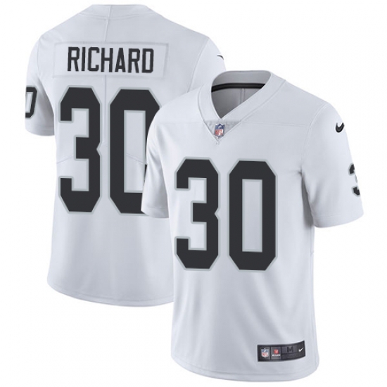 Nike Raiders #30 Jalen Richard White Mens Stitched NFL Vapor Untouchable Limited Jersey Nike Raiders #30 Jalen Richard White Mens Stitched NFL Vapor Untouchable Limited Jersey