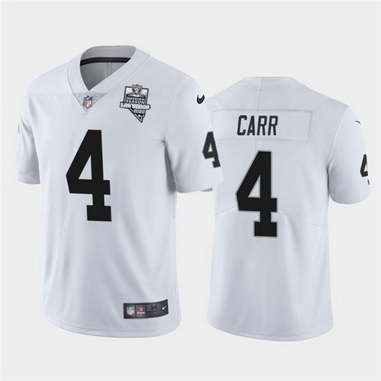 Nike Raiders 4 Derek Carr White 2020 Inaugural Season Vapor Untouchable Limited Jersey Nike Raiders 4 Derek Carr White 2020 Inaugural Season Vapor Untouchable Limited Jersey