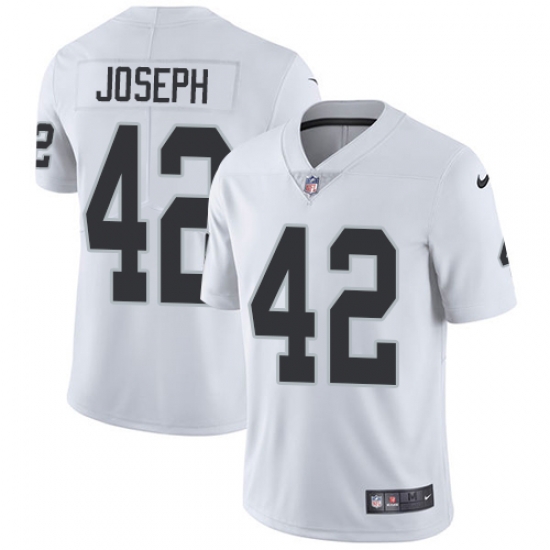 Nike Raiders #42 Karl Joseph White Mens Stitched NFL Vapor Untouchable Limited Jersey Nike Raiders #42 Karl Joseph White Mens Stitched NFL Vapor Untouchable Limited Jersey