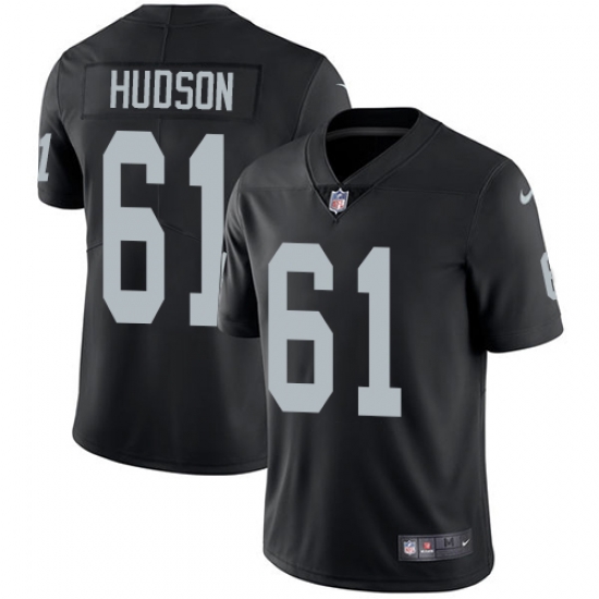 Nike Raiders #61 Rodney Hudson Black Team Color Mens Stitched NFL Vapor Untouchable Limited Jersey Nike Raiders #61 Rodney Hudson Black Team Color Mens Stitched NFL Vapor Untouchable Limited Jersey
