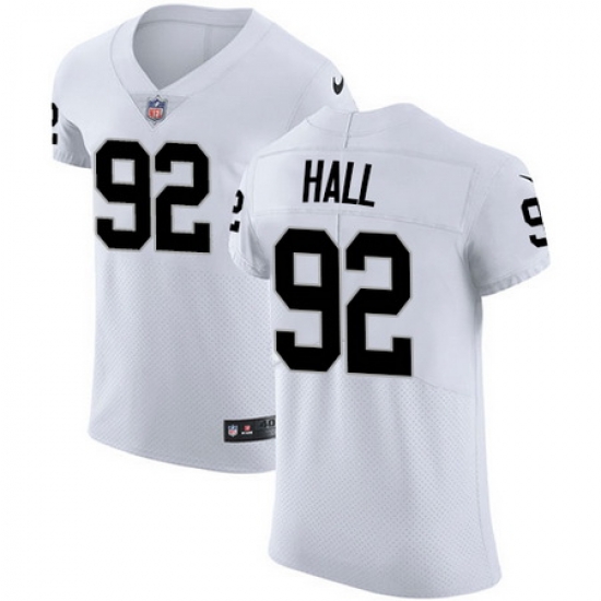 Nike Raiders #92 P J Hall White Mens Stitched NFL Vapor Untouchable Elite Jersey Nike Raiders #92 P J Hall White Mens Stitched NFL Vapor Untouchable Elite Jersey