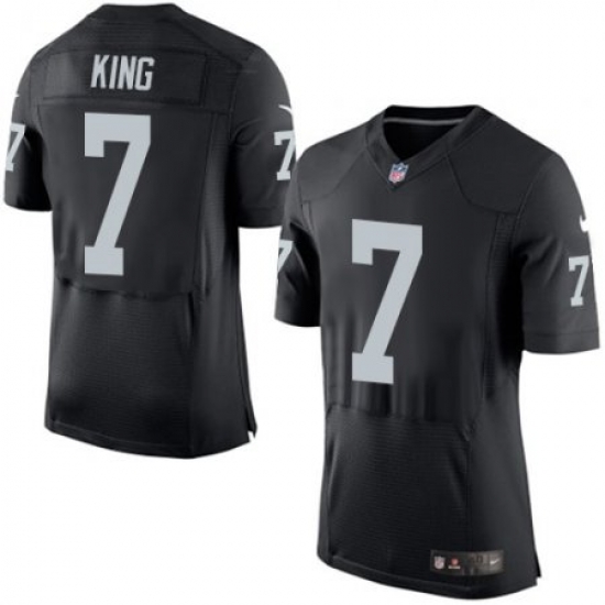Oakland Raiders #7 Marquette King Mens Black Elite Jersey Oakland Raiders #7 Marquette King Mens Black Elite Jersey