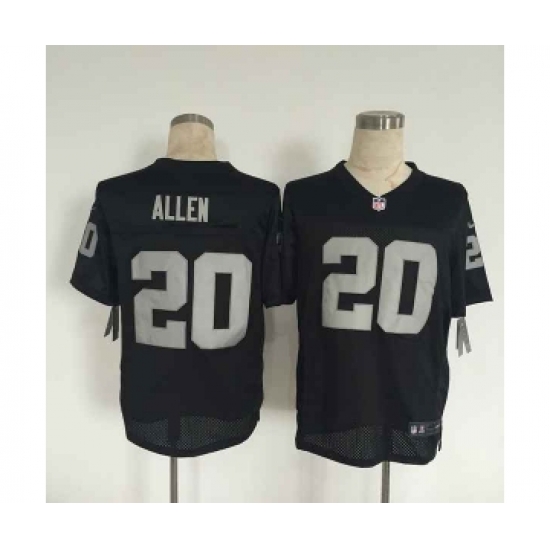 nike nfl jerseys oakland raiders 20 allen black[Elite][allen]