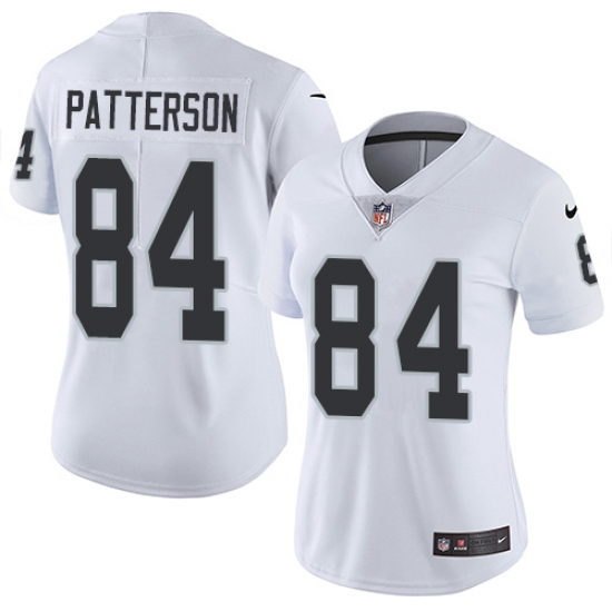 Nike Raiders #84 Cordarrelle Patterson White Womens Stitched NFL Vapor Untouchable Limited Jersey Nike Raiders #84 Cordarrelle Patterson White Womens Stitched NFL Vapor Untouchable Limited Jersey