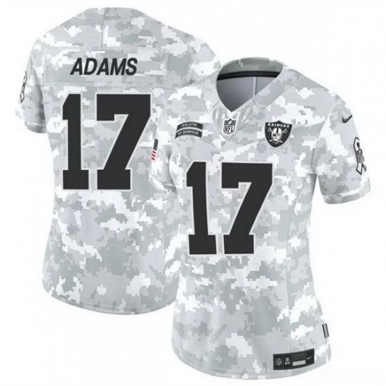 Women Las Vegas Raiders 17 Davante Adams 2024 F U S E Arctic Camo Salute To Service Limited Stitched Jersey Women Las Vegas Raiders 17 Davante Adams 2024 F U S E Arctic Camo Salute To Service Limited Stitched Jersey