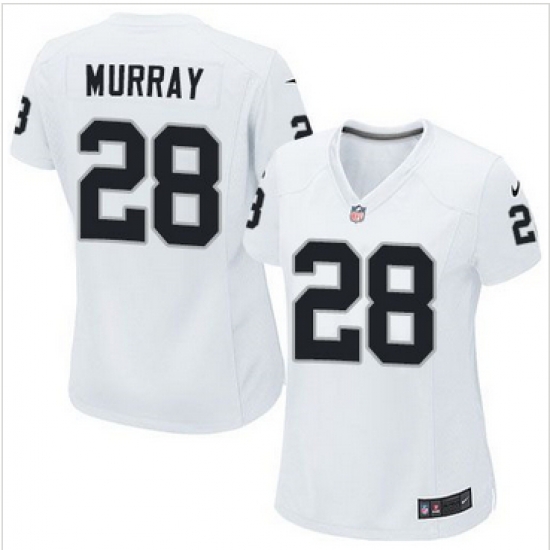 Women Nike Raiders #28 Latavius Murray White Stitched NFL Elite Jersey Women Nike Raiders #28 Latavius Murray White Stitched NFL Elite Jersey