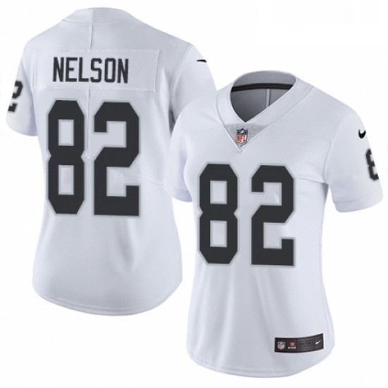 Womens Nike Oakland Raiders 82 Jordy Nelson White Vapor Untouchable Elite Player NFL Jersey Womens Nike Oakland Raiders 82 Jordy Nelson White Vapor Untouchable Elite Player NFL Jersey