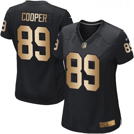 Womens Nike Oakland Raiders 89 Amari Cooper Elite BlackGold Team Color NFL Jersey Womens Nike Oakland Raiders 89 Amari Cooper Elite BlackGold Team Color NFL Jersey