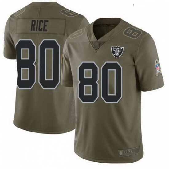 Youth Las Vegas Raiders 80 Jerry Rice 2017 Salute To Service Jersey Youth Las Vegas Raiders 80 Jerry Rice 2017 Salute To Service Jersey