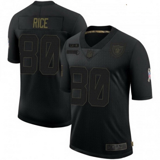 Youth Las Vegas Raiders 80 Jerry Rice Black 2020 Salute To Service Limited Jersey Youth Las Vegas Raiders 80 Jerry Rice Black 2020 Salute To Service Limited Jersey