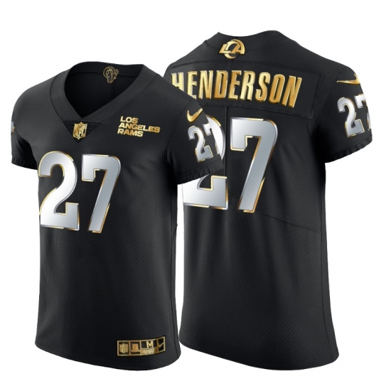 Los Angeles Rams 27 Darrell Henderson Jr Men Nike Black Edition Vapor Untouchable Elite NFL Jersey Los Angeles Rams 27 Darrell Henderson Jr Men Nike Black Edition Vapor Untouchable Elite NFL Jersey