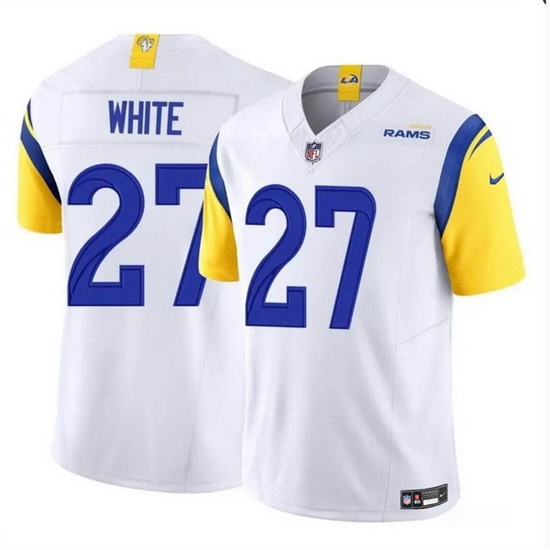 Men Los Angeles Rams 27 Tre'Davious White White 2024 F U S E Vapor Untouchable Stitched Football Jersey Men Los Angeles Rams 27 Tre'Davious White White 2024 F U S E Vapor Untouchable Stitched Football Jersey