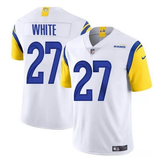 Men Los Angeles Rams 27 Tre'Davious White White Vapor Untouchable Stitched Football Jersey Men Los Angeles Rams 27 Tre'Davious White White Vapor Untouchable Stitched Football Jersey