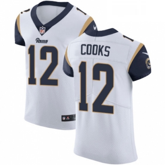 Men Nike Los Angeles Rams 12 Brandin Cooks White Vapor Untouchable Elite Player NFL Jersey Men Nike Los Angeles Rams 12 Brandin Cooks White Vapor Untouchable Elite Player NFL Jersey