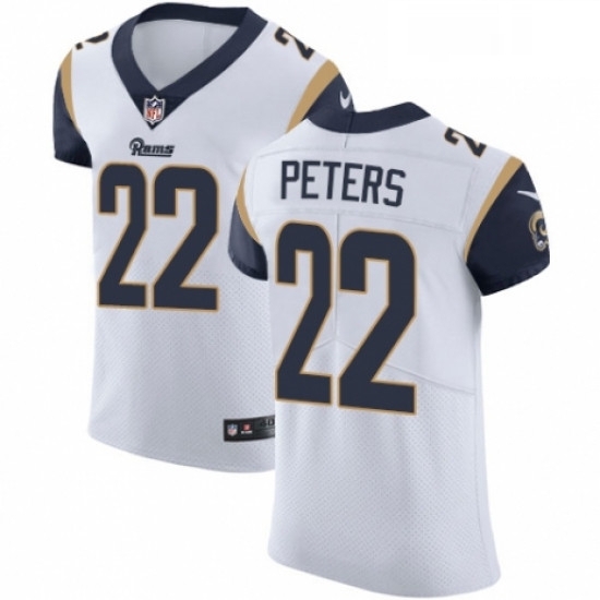Men Nike Los Angeles Rams 22 Marcus Peters White Vapor Untouchable Elite Player NFL Jersey Men Nike Los Angeles Rams 22 Marcus Peters White Vapor Untouchable Elite Player NFL Jersey