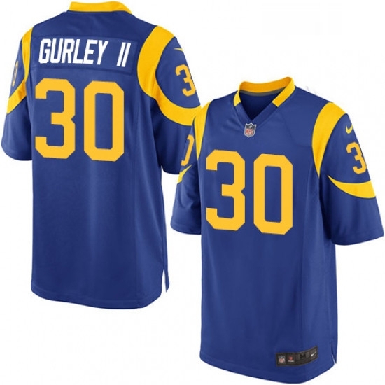 Men Nike Los Angeles Rams 30 Todd Gurley Game Royal Blue Alternate NFL Jersey Men Nike Los Angeles Rams 30 Todd Gurley Game Royal Blue Alternate NFL Jersey