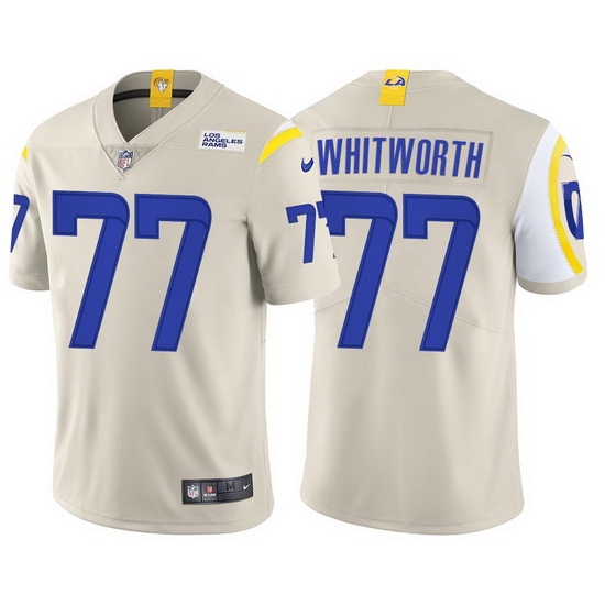 Men Nike Los Angeles Rams 77 Andrew Whitworth Bond Vapor Untouchable Limited Jersey Men Nike Los Angeles Rams 77 Andrew Whitworth Bond Vapor Untouchable Limited Jersey