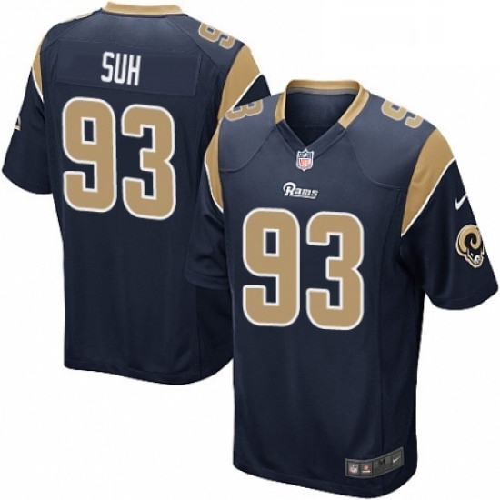 Men Nike Los Angeles Rams 93 Ndamukong Suh Game Navy Blue Team Color NFL Jersey Men Nike Los Angeles Rams 93 Ndamukong Suh Game Navy Blue Team Color NFL Jersey