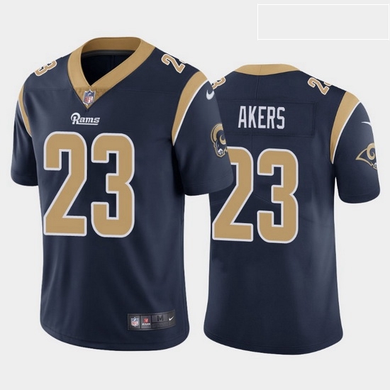 Men Nike Rams 23 Cam Akers Blue Vapor Limtited Jersey Men Nike Rams 23 Cam Akers Blue Vapor Limtited Jersey