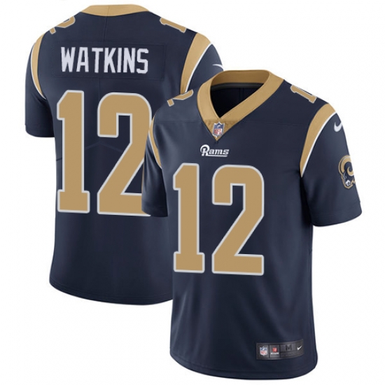 Nike Rams #12 Sammy Watkins Navy Blue Team Color Mens Stitched NFL Vapor Untouchable Limited Jersey Nike Rams #12 Sammy Watkins Navy Blue Team Color Mens Stitched NFL Vapor Untouchable Limited Jersey