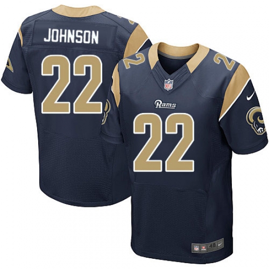 Nike Rams #22 Trumaine Johnson Navy Blue Team Color Mens Stitched NFL Elite Jersey Nike Rams #22 Trumaine Johnson Navy Blue Team Color Mens Stitched NFL Elite Jersey