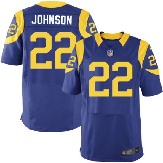 Nike Rams #22 Trumaine Johnson Royal Blue Alternate Mens Stitched NFL Elite Jersey Nike Rams #22 Trumaine Johnson Royal Blue Alternate Mens Stitched NFL Elite Jersey