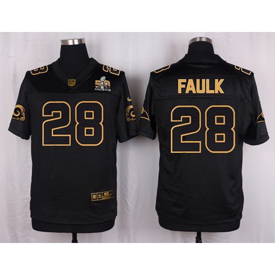 Nike Rams #28 Marshall Faulk Black Mens Stitched NFL Elite Pro Line Gold Collection Jersey Nike Rams #28 Marshall Faulk Black Mens Stitched NFL Elite Pro Line Gold Collection Jersey