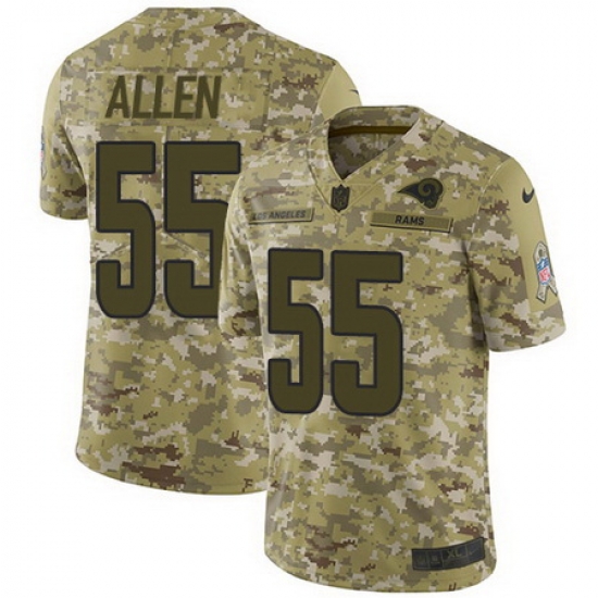 Nike Rams #55 Brian Allen Camo Mens Stitched NFL Limited 2018 Salute To Service Jersey Nike Rams #55 Brian Allen Camo Mens Stitched NFL Limited 2018 Salute To Service Jersey