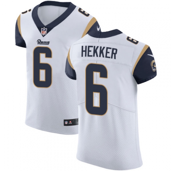 Nike Rams #6 Johnny Hekker White Mens Stitched NFL Vapor Untouchable Elite Jersey Nike Rams #6 Johnny Hekker White Mens Stitched NFL Vapor Untouchable Elite Jersey