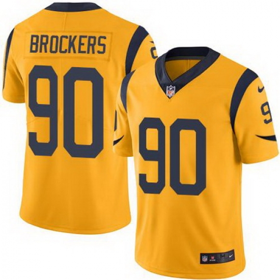 Nike Rams #90 Michael Brockers Gold Mens Stitched NFL Limited Rush Jersey Nike Rams #90 Michael Brockers Gold Mens Stitched NFL Limited Rush Jersey