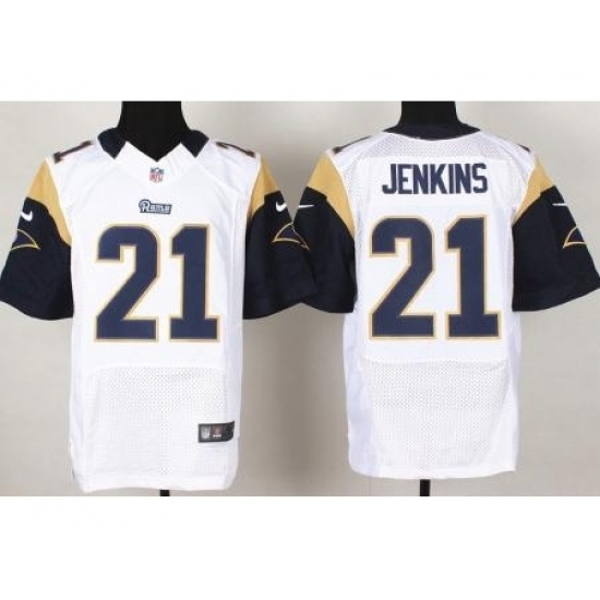 Nike St. Louis Rams 21 Janoris Jenkins White Elite NFL Jersey Nike St. Louis Rams 21 Janoris Jenkins White Elite NFL Jersey