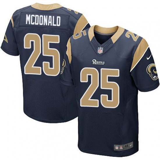 Nike St Louis Rams #25 T J McDonald Navy Blue Team Color Mens Stitched NFL Elite Jersey Nike St Louis Rams #25 T J McDonald Navy Blue Team Color Mens Stitched NFL Elite Jersey