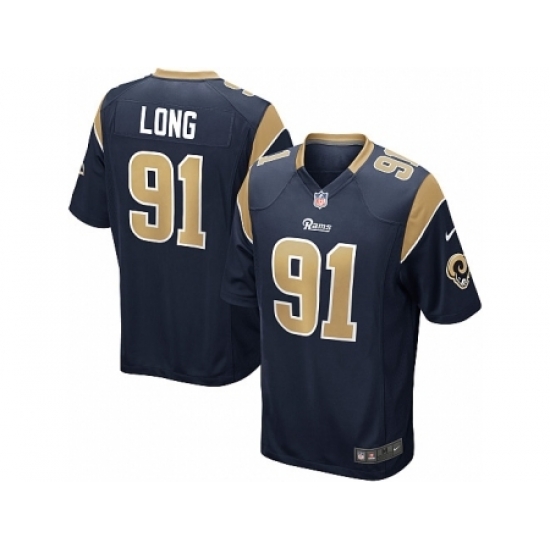 Nike St. Louis Rams 91 Chris Long Blue Game NFL Jersey Nike St. Louis Rams 91 Chris Long Blue Game NFL Jersey