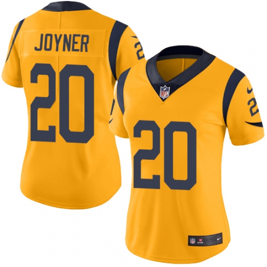 Nike Rams #20 Lamarcus Joyner Gold Womens Stitched NFL Limited Rush Jersey Nike Rams #20 Lamarcus Joyner Gold Womens Stitched NFL Limited Rush Jersey