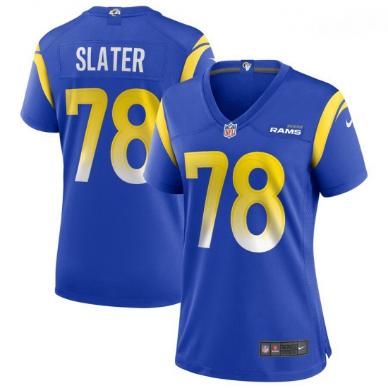 Women Nike Jackie Slater Royal Los Angeles Rams Game Retired Player Jersey Women Nike Jackie Slater Royal Los Angeles Rams Game Retired Player Jersey