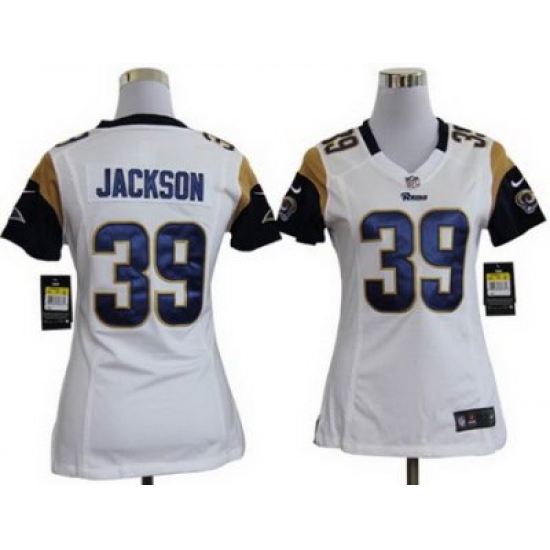 Women Nike St. Louis Rams 39# Steven Jackson White Nike NFL Jerseys Women Nike St. Louis Rams 39# Steven Jackson White Nike NFL Jerseys