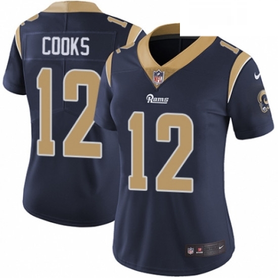 Womens Nike Los Angeles Rams 12 Brandin Cooks Navy Blue Team Color Vapor Untouchable Elite Player NFL Jersey Womens Nike Los Angeles Rams 12 Brandin Cooks Navy Blue Team Color Vapor Untouchable Elite Player NFL Jersey
