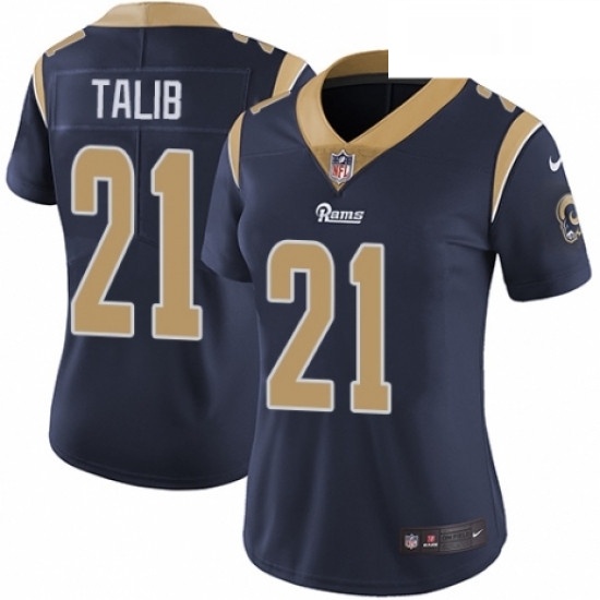 Womens Nike Los Angeles Rams 21 Aqib Talib Navy Blue Team Color Vapor Untouchable Elite Player NFL Jersey Womens Nike Los Angeles Rams 21 Aqib Talib Navy Blue Team Color Vapor Untouchable Elite Player NFL Jersey