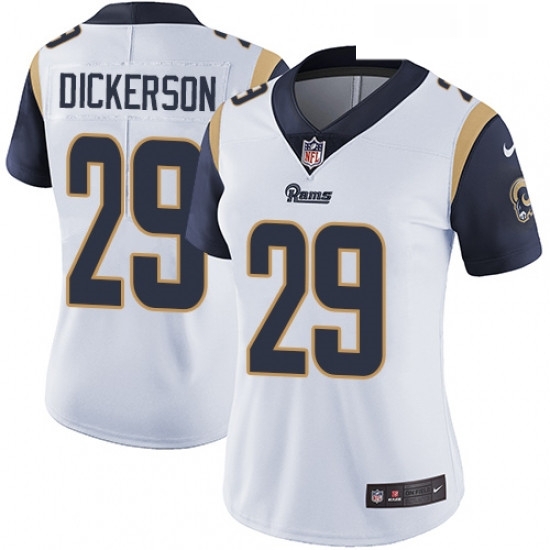 Womens Nike Los Angeles Rams 29 Eric Dickerson White Vapor Untouchable Limited Player NFL Jersey Womens Nike Los Angeles Rams 29 Eric Dickerson White Vapor Untouchable Limited Player NFL Jersey
