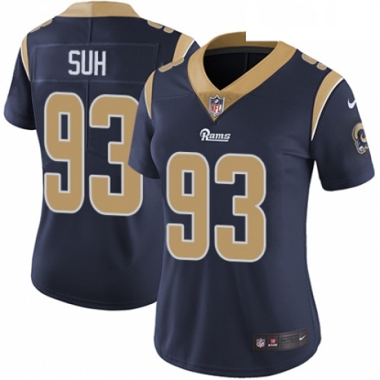 Womens Nike Los Angeles Rams 93 Ndamukong Suh Navy Blue Team Color Vapor Untouchable Limited Player NFL Jersey Womens Nike Los Angeles Rams 93 Ndamukong Suh Navy Blue Team Color Vapor Untouchable Limited Player NFL Jersey