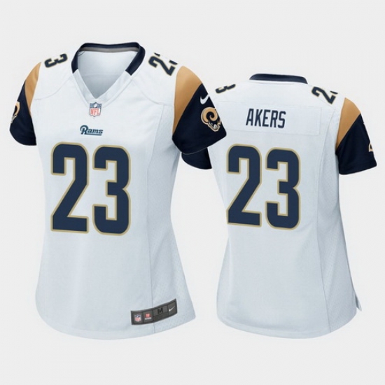 women cam akers los angeles rams white game jersey women cam akers los angeles rams white game jersey