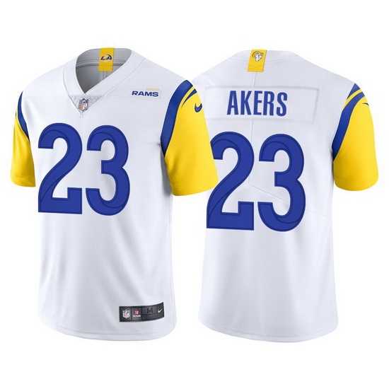 Youth Los Angeles Rams 23 Cam Akers White Vapor Untouchable Limited Stitched Jersey Youth Los Angeles Rams 23 Cam Akers White Vapor Untouchable Limited Stitched Jersey