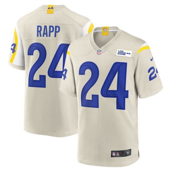 Youth Los Angeles Rams #24 Taylor Rapp Bone Stitched Football Limited Jersey Youth Los Angeles Rams #24 Taylor Rapp Bone Stitched Football Limited Jersey