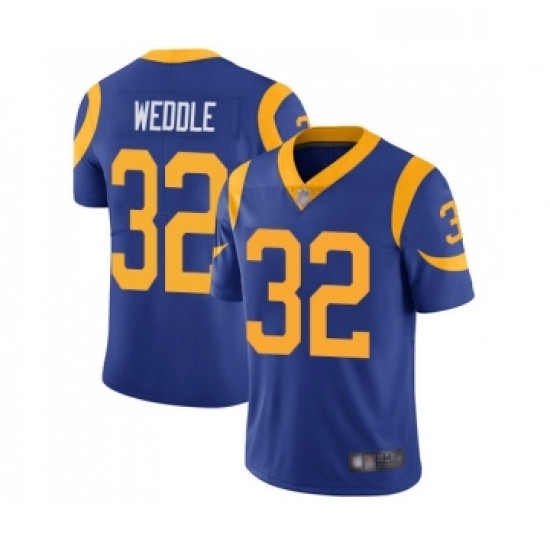 Youth Los Angeles Rams 32 Eric Weddle Royal Blue Alternate Vapor Untouchable Limited Player Football Jersey Youth Los Angeles Rams 32 Eric Weddle Royal Blue Alternate Vapor Untouchable Limited Player Football Jersey