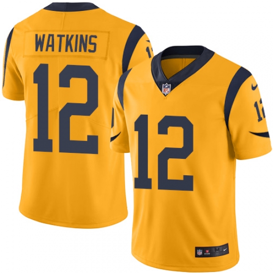 Youth Nike Rams #12 Sammy Watkins Gold Stitched NFL Limited Rush Jersey Youth Nike Rams #12 Sammy Watkins Gold Stitched NFL Limited Rush Jersey