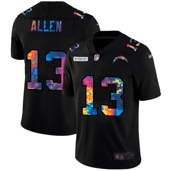 Los Angeles Chargers 13 Keenan Allen Men Nike Multi Color Black 2020 NFL Crucial Catch Vapor Untouchable Limited Jersey Los Angeles Chargers 13 Keenan Allen Men Nike Multi Color Black 2020 NFL Crucial Catch Vapor Untouchable Limited Jersey